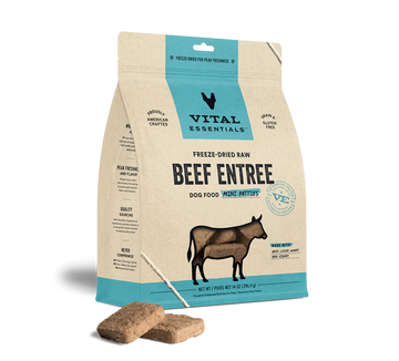 Vital Essentials (VE) - Mini Patties - Freeze-Dried Beef Entree (Dog Food)
