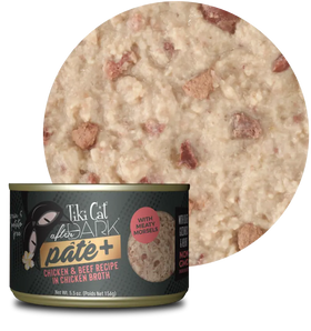 Tiki Cat - After Dark Pate - Chicken & Beef Recipe in Chicken Broth (For Cats)