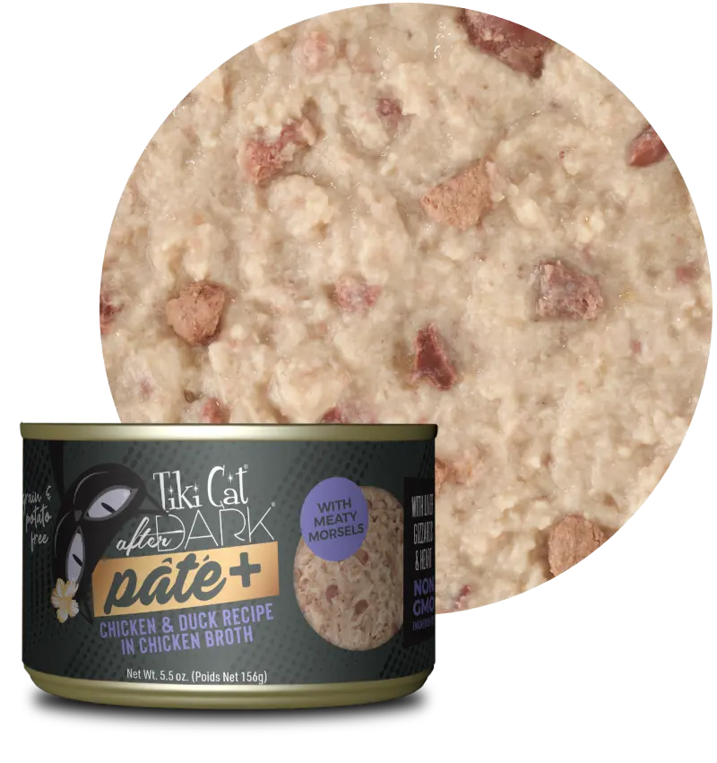 Tiki Cat - After Dark Pate - Chicken & Duck Recipe in Chicken Broth (For Cats) - 0