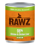 RAWZ - 96% Chicken & Chicken Liver Pate (Wet Dog Food)