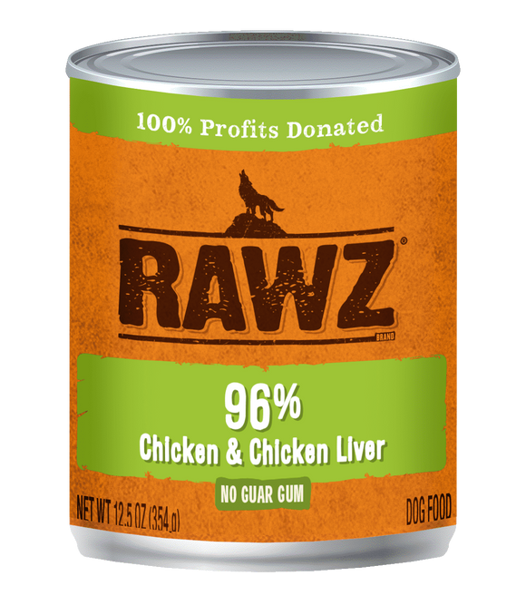 RAWZ - 96% Chicken & Chicken Liver Pate (Wet Dog Food)