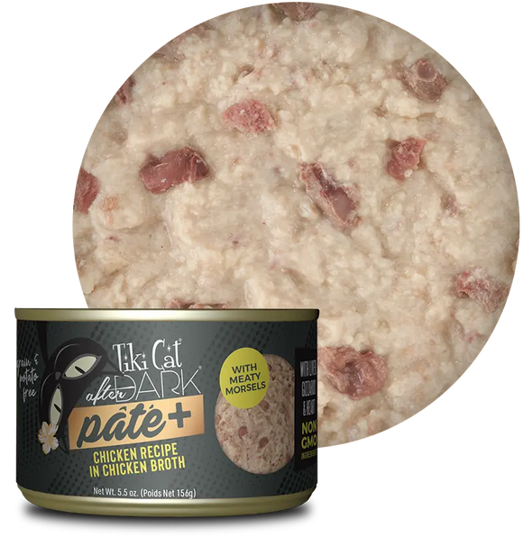 Tiki Cat - After Dark Pate - Chicken Recipe in Chicken Broth (For Cats)