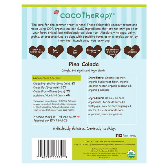 coco therapy - Coconut Cookies Piña Colada (For Dogs)