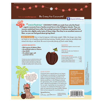 coco therapy - Organic Coconut Chips - Raw Coconut (For Dogs & Cats)