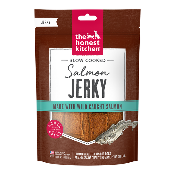 The Honest Kitchen Slow Cooked Salmon Jerky Chews bag