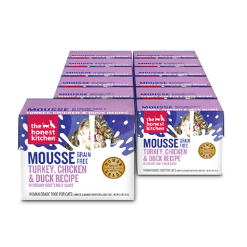The Honest Kitchen Grain Free Turkey, Chicken & Duck Mousse in Goat's Milk box