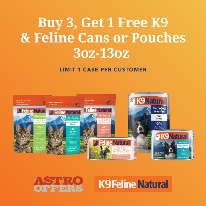 K9 & Feline Natural | Buy 3 Get 1 Free - May