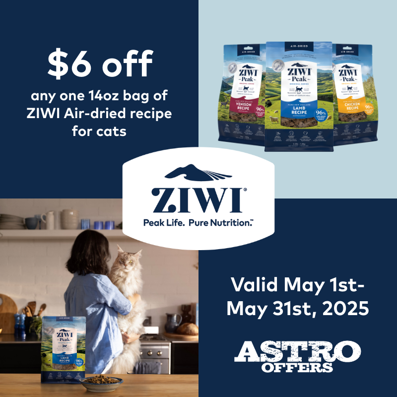 ZiwiPeak | $6 OFF (Cat) - May
