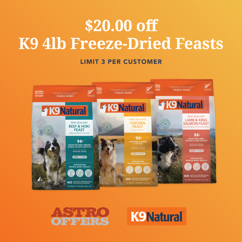 K9 & Feline Natural | $20 OFF - April