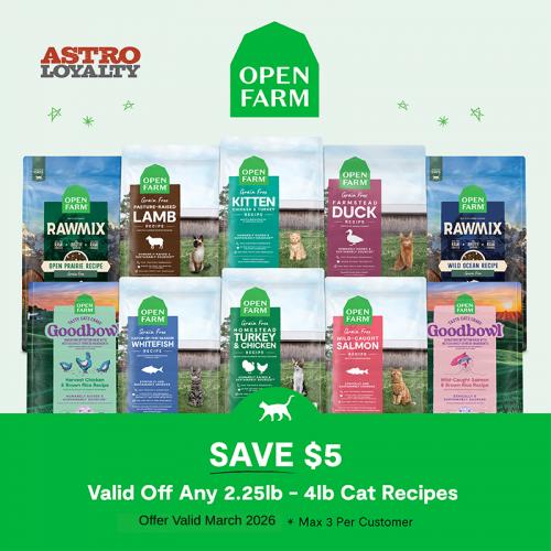 Open Farm | $5 OFF - March