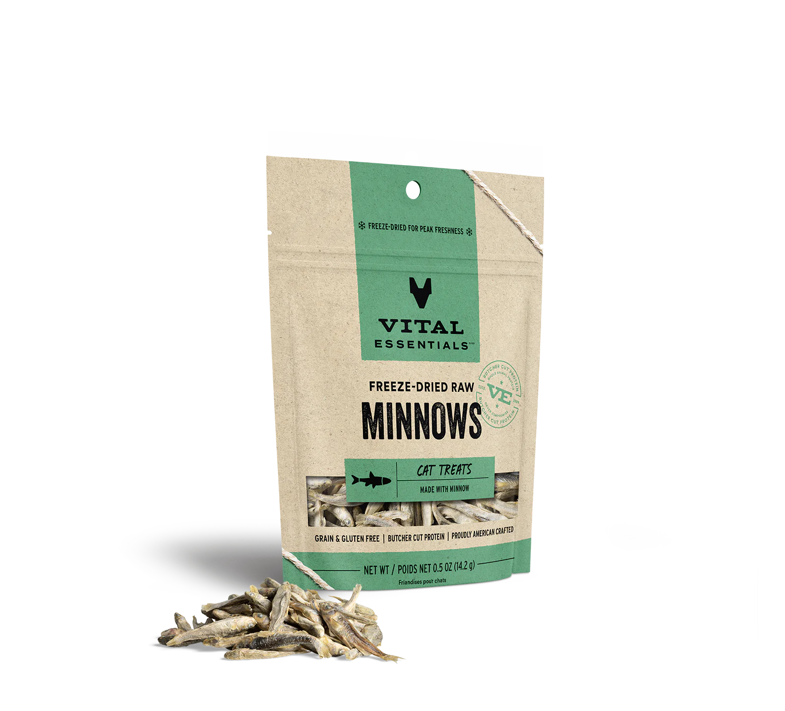 Vital Essentials (VE) - Freeze-Dried Minnows Treats (For Cats)