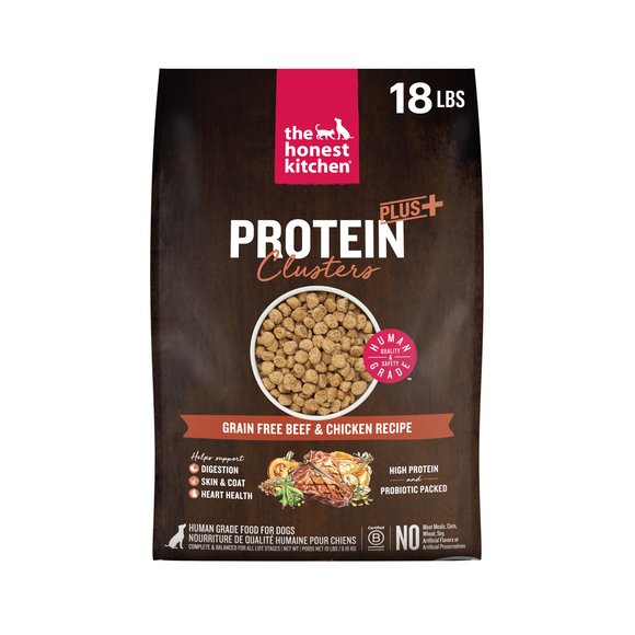 The Honest Kitchen Grain Free Beef & Chicken Protein Plus+ Clusters