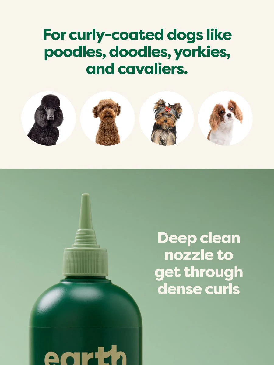 earth rated - Curly Coat 3-in-1 Dog Shampoo