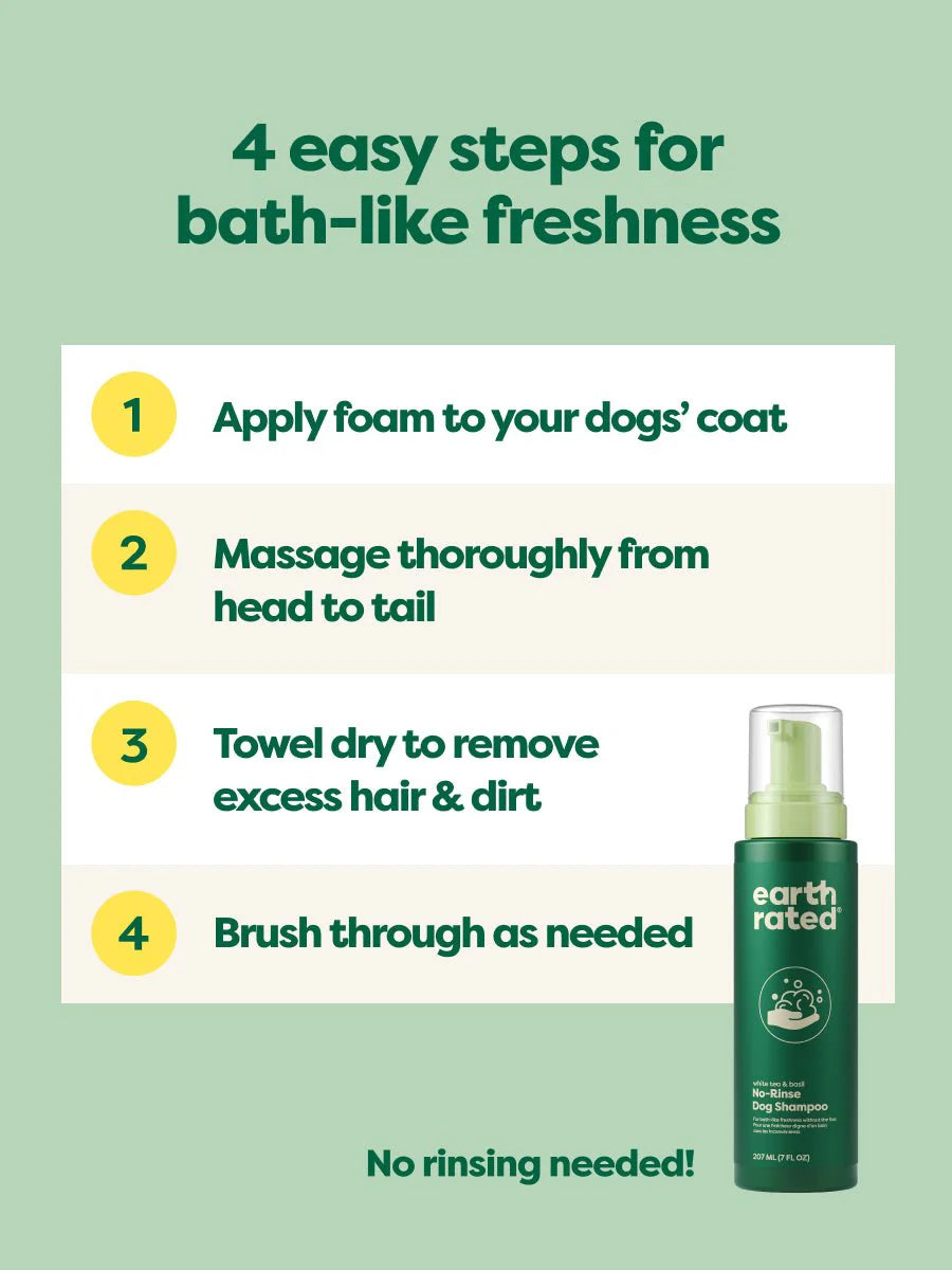 earth rated - No-Rinse Dog Shampoo