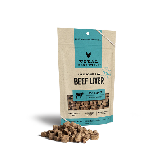 Vital Essentials (VE) - Freeze-Dried Beef Liver Treats (For Dogs)