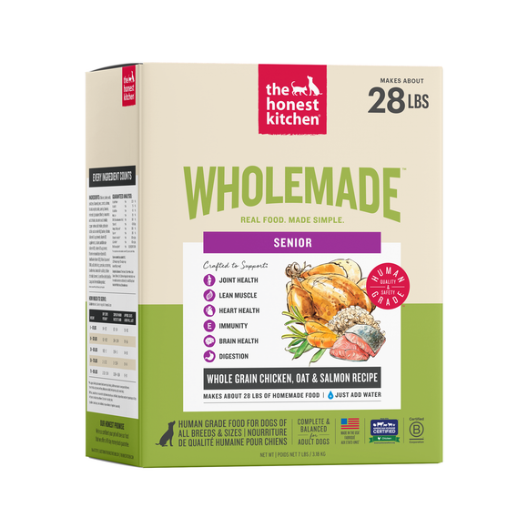 The Honest Kitchen Wholemade Whole Grain Chicken, Oat & Salmon for Seniors