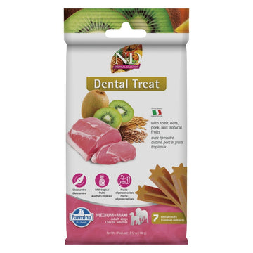 Farmina N&D Tropical Selection Pork Dental Dog Treats Medium & Maxi package