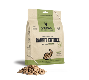 Vital Essentials (VE) - Mini Nibs - Freeze-Dried Rabbit Entree (Cat Food)