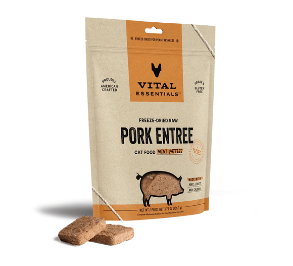 Vital Essentials (VE) - Mini Patties - Pork Recipe (Cat Food)