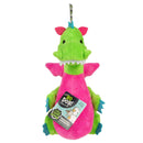 goDog Dragons Squeaker Plush Green | Tough Chew Guard Toy