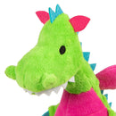 goDog Dragons Squeaker Plush Green | Tough Chew Guard Toy