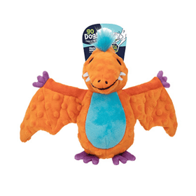 GoDog Dinos Percy Pterodactyl Plush Dog Toy