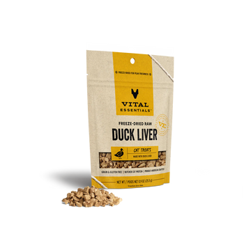 Vital Essentials (VE) - Freeze-Dried Duck Liver Treats (For Cats)