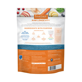 Instinct - Raw Longevity Frozen Bites - Wild-Caught Alaskan Pollock Recipe (For Dogs) - Frozen Product