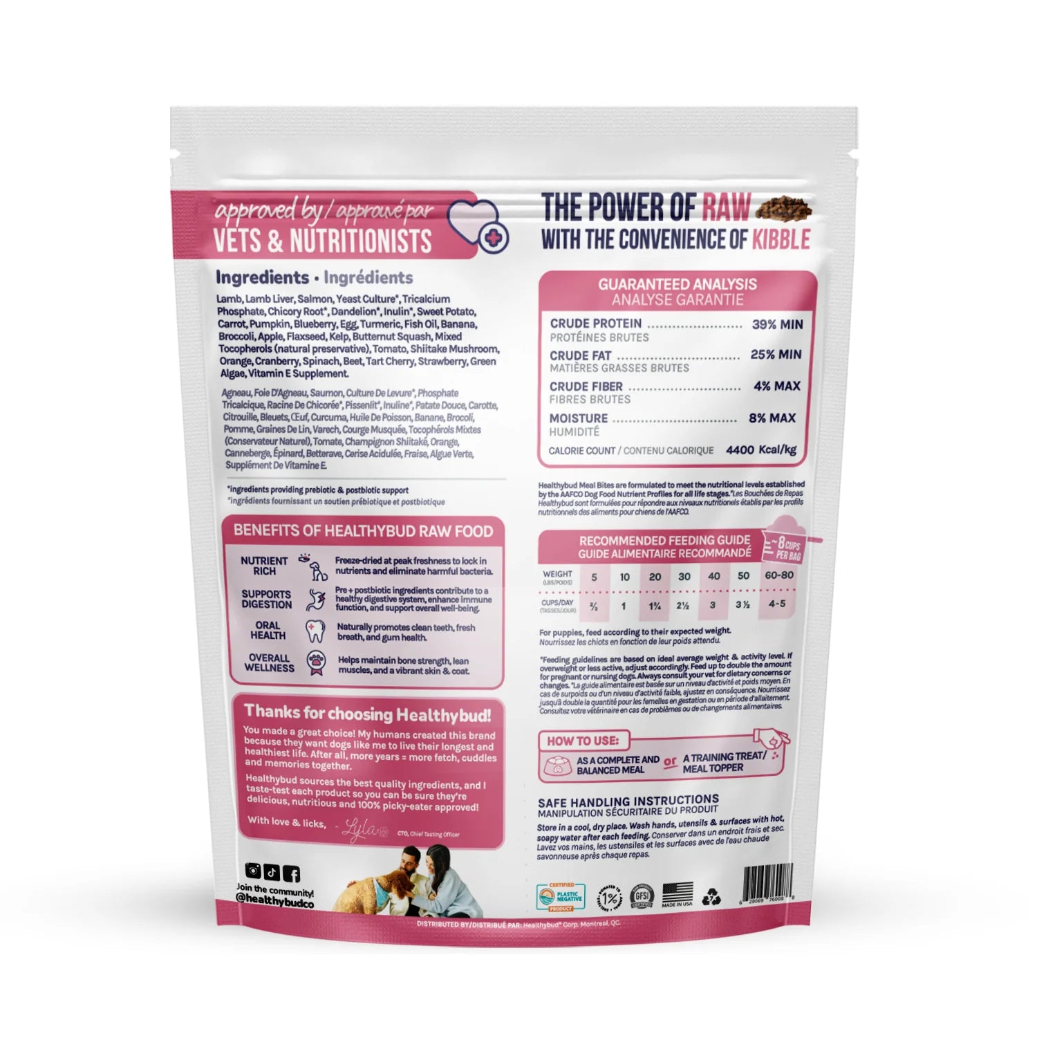 healthybud - Freeze-Dried Lamb & Salmon Meal Bites (For Dogs)