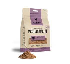 Vital Essentials (VE) - Protein Mix In - Freeze-Dried Turkey Ground Topper (Dog Food)