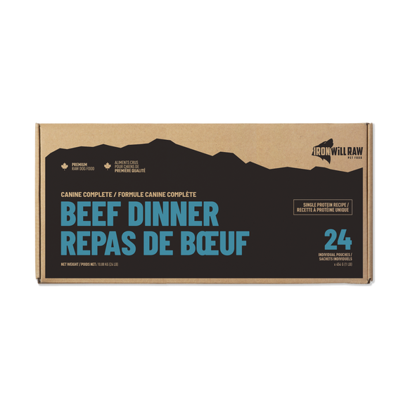 Iron Will Raw Canine Complete Beef Single Protein 24 lb