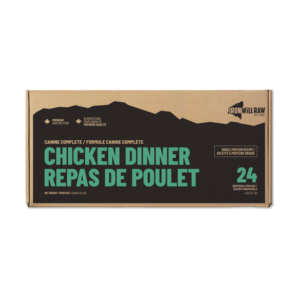 Iron Will Raw Canine Complete Chicken Single Protein 24 lb