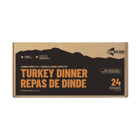 Iron Will Raw Canine Complete Turkey Single Protein 24 lb