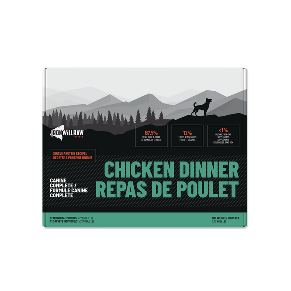 Iron Will Raw Canine Complete Chicken Single Protein 6 lb
