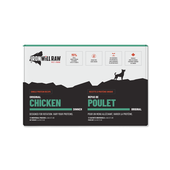 Iron Will Raw Original Dinner Chicken 12 lb