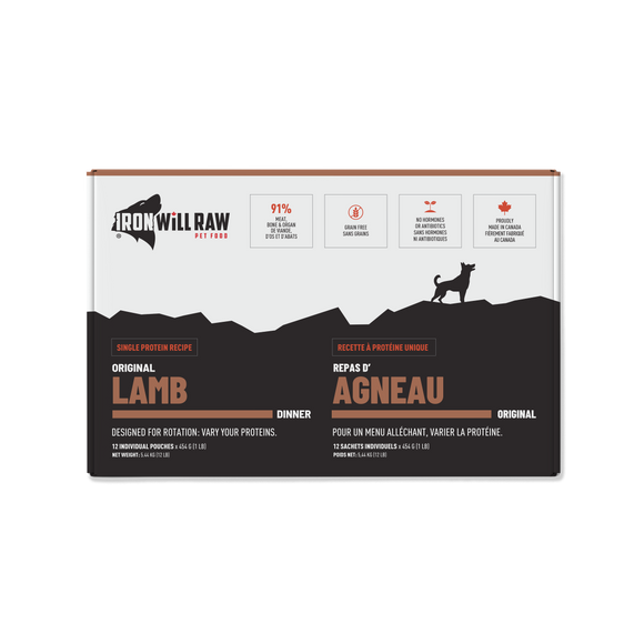 Iron Will Raw Original Dinner Lamb 12 lb