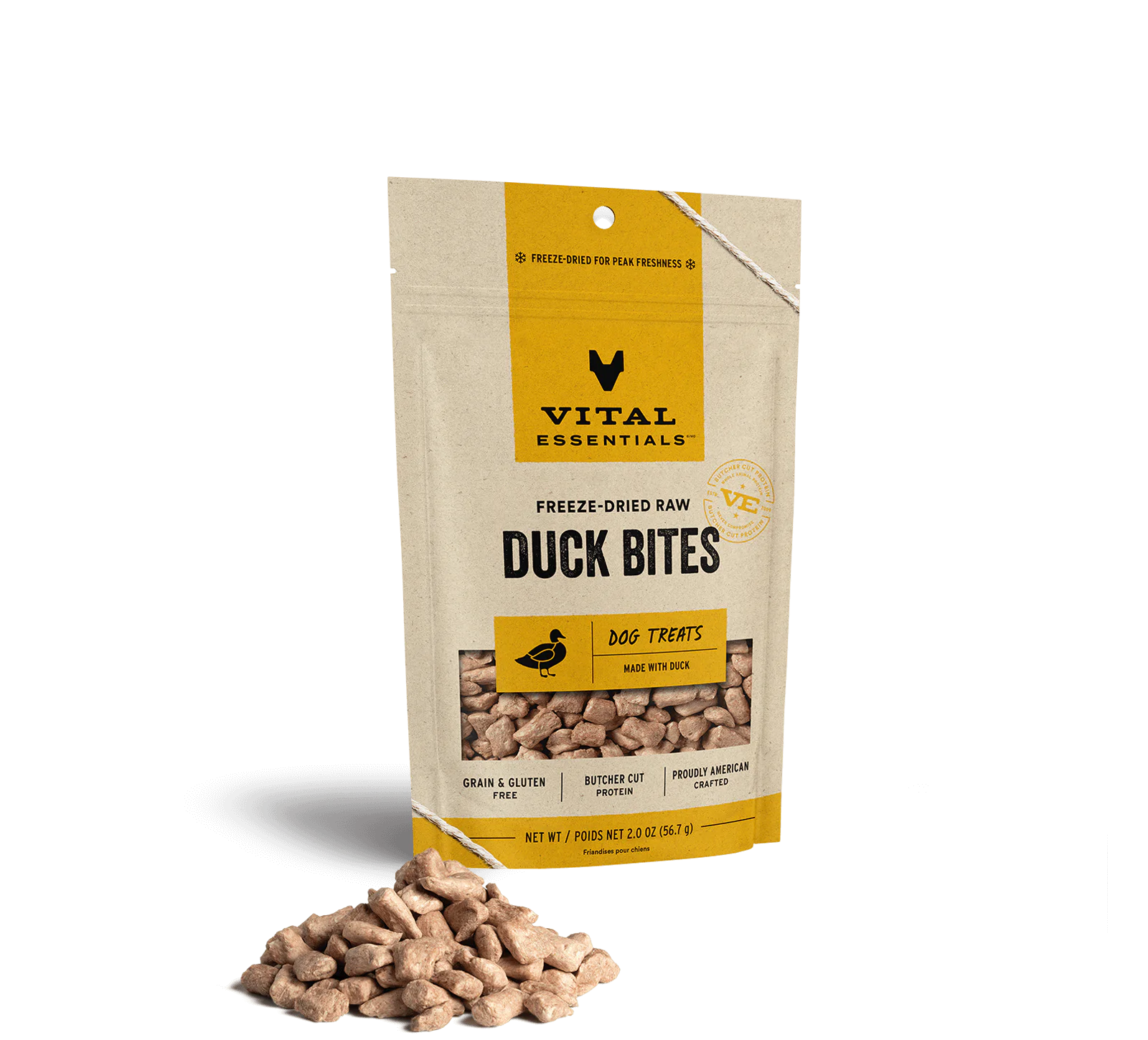 Vital Essentials (VE) -  Freeze-Dried Duck Bites Treats (For Dogs)