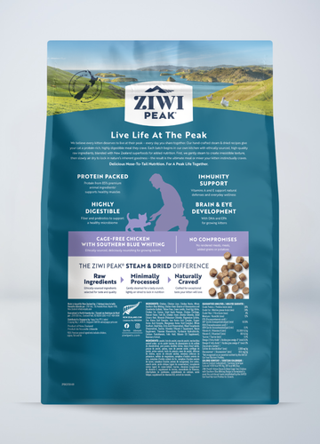 ZiwiPeak Steam & Dried Chicken with Southern Blue Whiting for Kittens 2