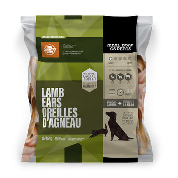 Big Country Raw - Lamb Ears (1lb) - Frozen Product