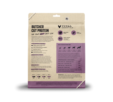Vital Essentials (VE) - Mini Patties - Freeze-Dried Turkey Entree (For Dogs)