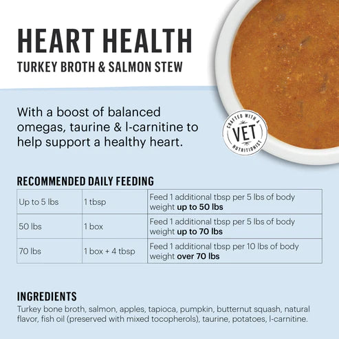 The Honest Kitchen - Functional Pour Overs - Heart Health Turkey Broth & Salmon Stew (Wet Dog Food)