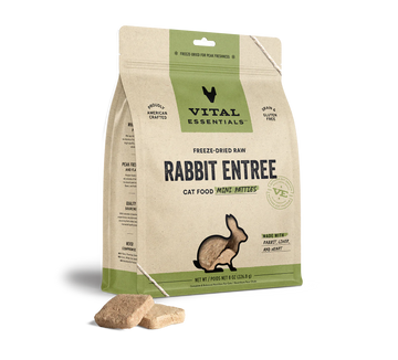 Vital Essentials (VE) - Rabbit Dinner Patties Freeze-Dried Grain Free (Cat Food)