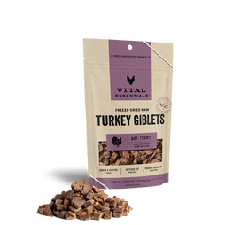 Vital Essentials (VE) - Freeze-Dried Turkey Giblets Treats (For Dogs)