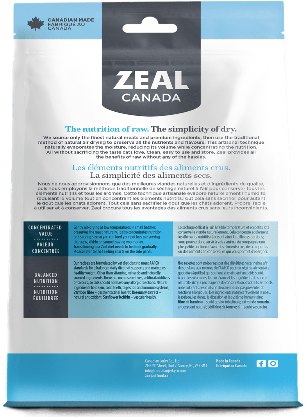 Zeal Canada -  Gently Air-Dried Okanagan blend for Cats