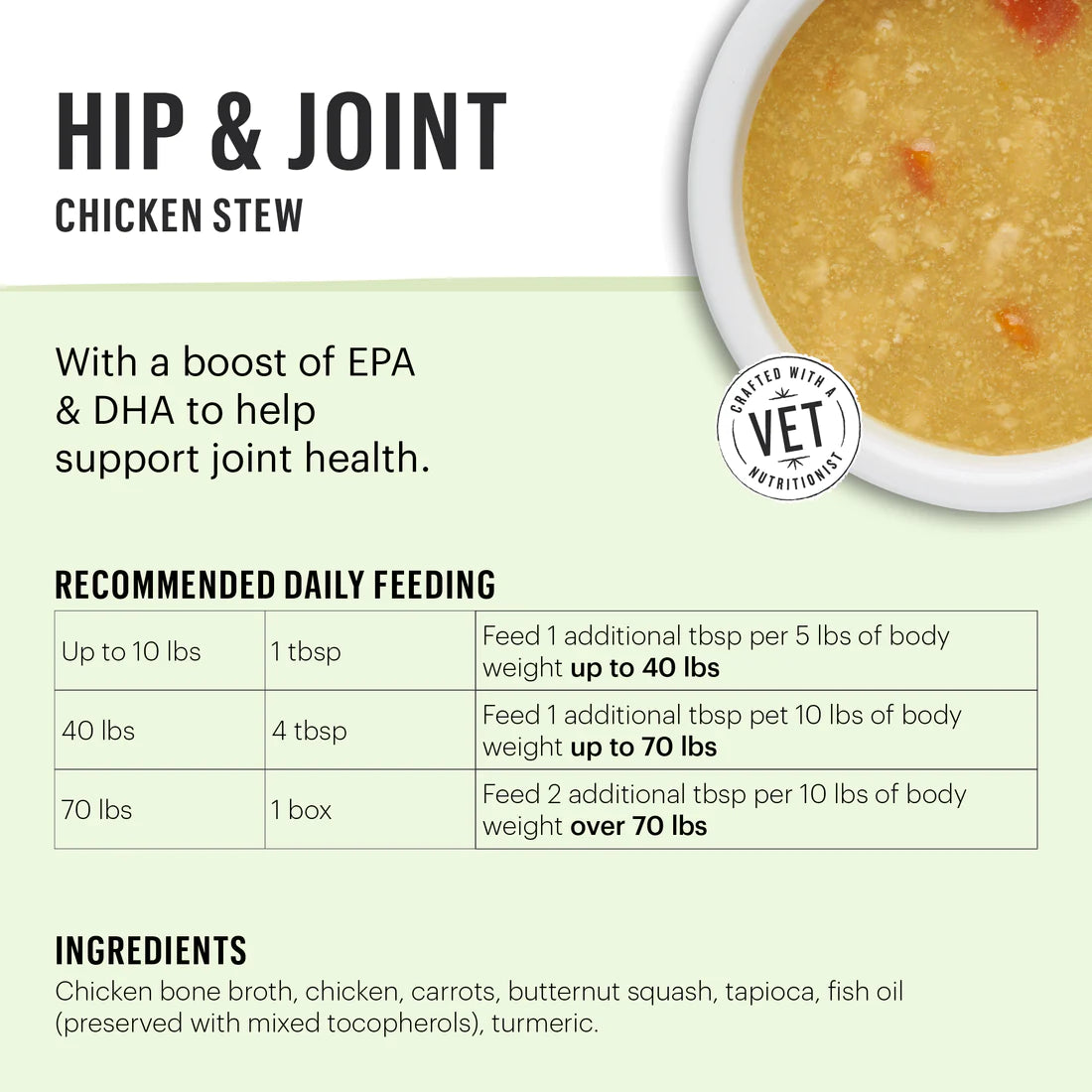 The Honest Kitchen - Functional Pour Overs - Hip & Joint Chicken Stew (Wet Dog Food)