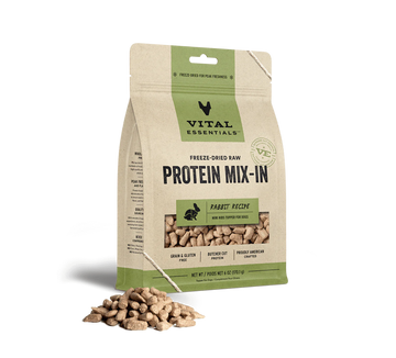 Vital Essentials (VE) - Protein Mix In - Freeze-Dried Rabbit Mini Nibs Topper (For Dogs)