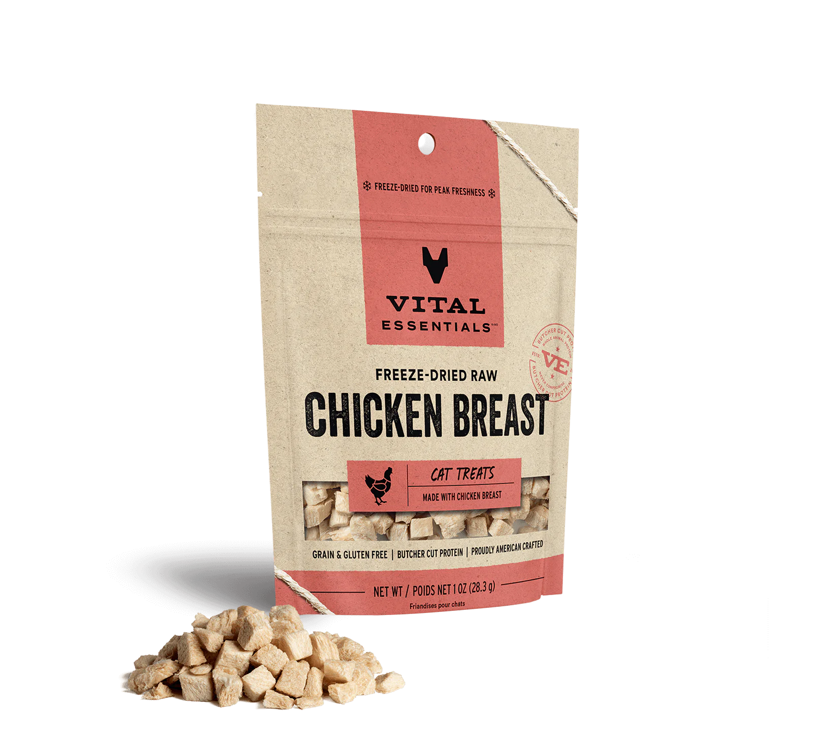 Vital Essentials (VE) - Freeze-Dried Chicken Breast Treats (For Cats)