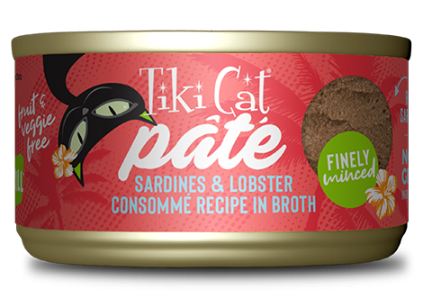 Tiki Cat - Grill - Sardines & Lobster Consomme Pate (For Cats)