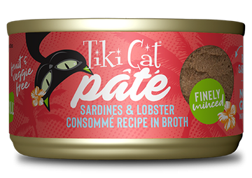 Tiki Cat - Grill - Sardines & Lobster Consomme Pate (For Cats)