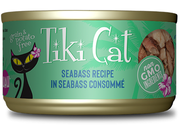 Tiki Cat - Luau - Seabass Recipe in Seabass Consomme (For Cats)